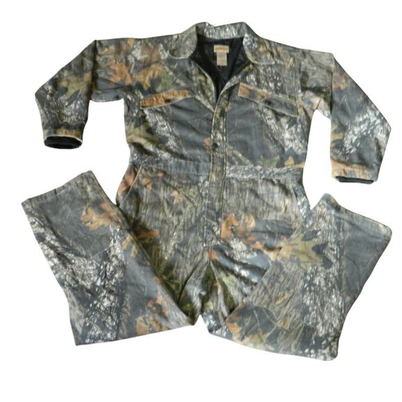 Mossy Oak FieldStaff Hunting Coveralls Break Up Mens Size Large - Picture 1 of 7